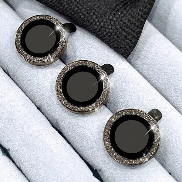 Luxury Diamond Tempered Glass Camera Lens Protector for Samsung Galaxy S24 & S23 Ultra Cell Phone Rear Lens Protection Ring Glass