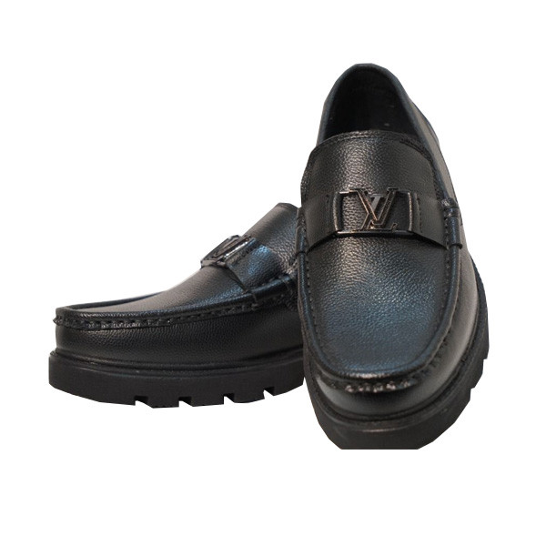 Louis Vuitton Leather Casual Style Shoes for Men - Black Color