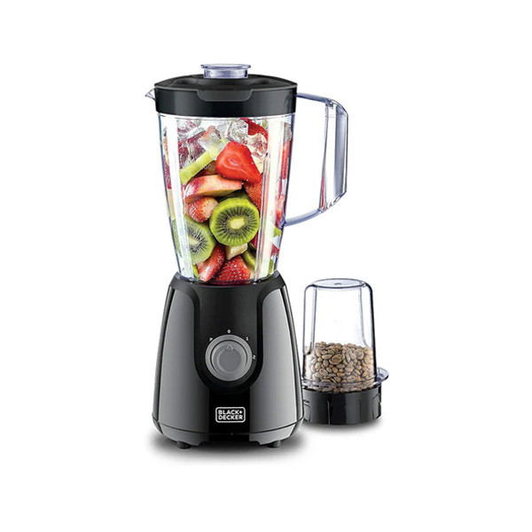 Black+Decker Blender with Grinder Mill, 400W, Black Color, Model No. BX4130-B5